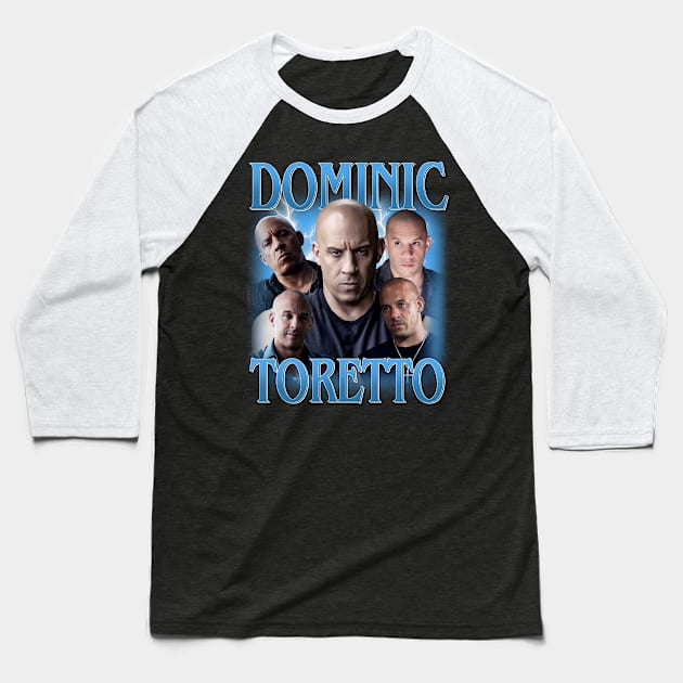 VINTAGE RETRO DOMINIC TORETTO BOOTLEG Baseball T-Shirt by Archer Expressionism Style